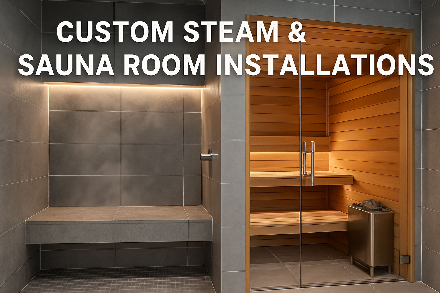 Custom steam and sauna room installations